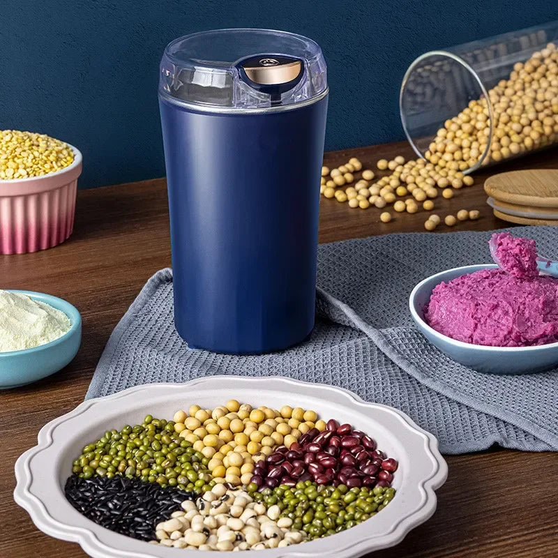 Mini electric coffee and spice grinder
