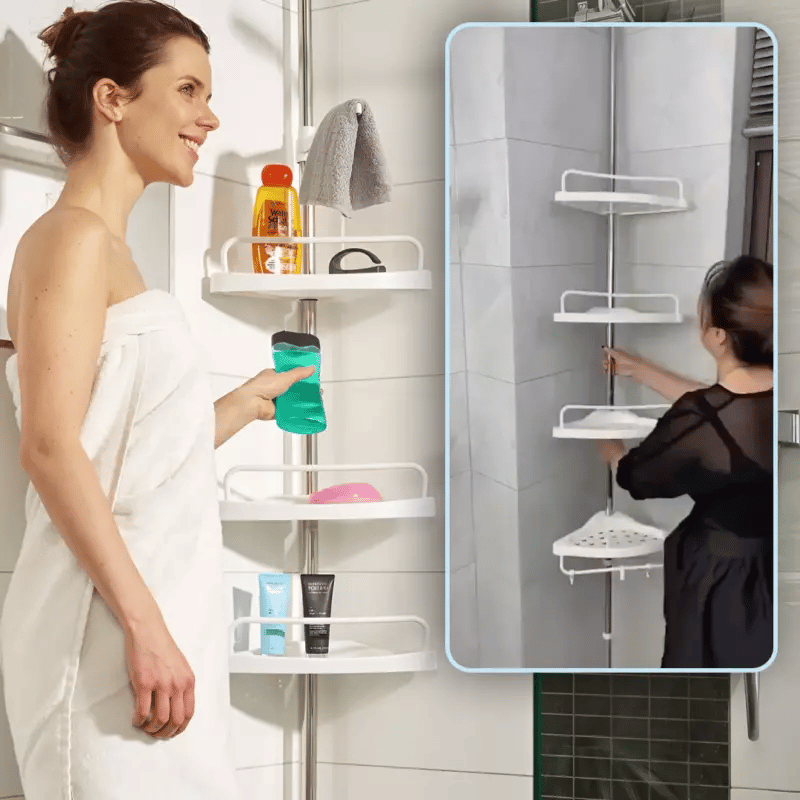 Storix™ Adjustable and Corrosion-Resistant Shower Shelf
